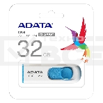 Флешка USB ADATA C008 (AC008-32G-RWE), 32Gb, USB 2.0, R/W 15/5, белый / синий, фото15
