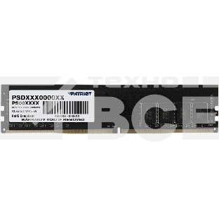 Оперативная память Patriot Signature, DDR4, 16GB (1x16 GB), 2666 MHz, CL19, DIMM