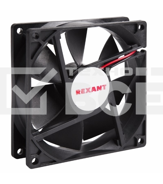 Вентилятор для корпуса Rexant RX 9225MS 24VDC черный, 92 мм, 2500 об/мин, 30 дБ, 2 pin