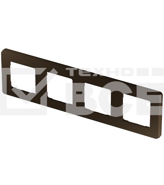 Рамка 4 поста бронза Inspiria