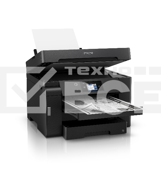 МФУ струйный Epson M15140 (C11CJ41404), A3+, ч/б, печ. до 25 стр/мин., скан. до 26 стр/мин., 2400 x 4800 dpi (печать) 1200x2400dpi (скан.), USB, RJ-45, Wi-Fi