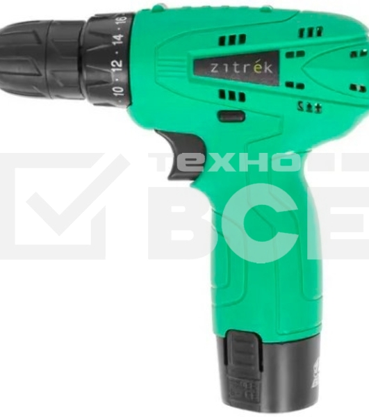 Дрель-шуруповерт Zitrek Green 12 063-4071, Аккумуляторная, 12В
