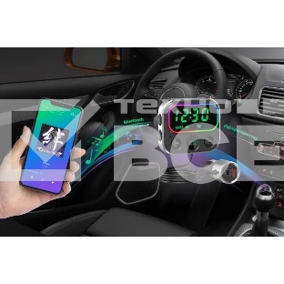 Автомобильный FM-модулятор Navitel BHF06 PRO черный MicroSD BT USB