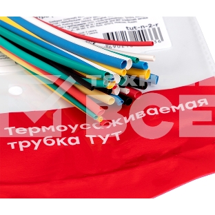 Набор трубок термоусадочных ТУТ 1/0.5; 1.5/0.75; 2/1; 2.5/1.25; 3/1.5 (6 цветов по 5шт 100мм) PROxima EKF tut-n-2-r