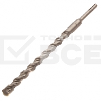 Бур по бетону, двойная спираль, Cobalt W-tip, 20x310 мм, SDS PLUS Denzel, фото8