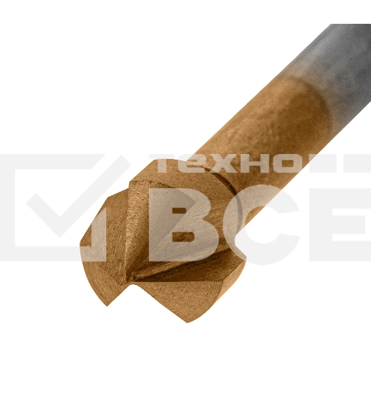 Зенковка конусная под М5, HSS, по металлу, цилиндрический хвостовик Denzel