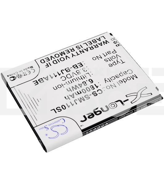 Аккумулятор CameronSinoCS-SMJ110SL EB-BJ111ABE для Samsung Galaxy J1 Ace, J1 Ace Neo 3.8V / 1800mAh / 6.84Wh