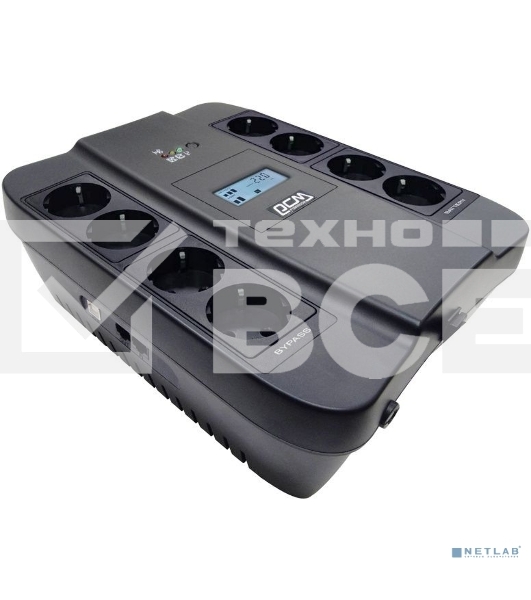 Источник бесперебойного питания Powercom Spider SPD-550U LCD 330Вт 550ВА черный