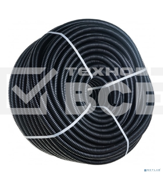 Труба гофрированная ПНД ЭРА черный d 20 мм с зонд. легкая 100 м (15)