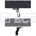 Клавиатура для ноутбука HP Pavilion 15-ab 15-ab000 15z-ab100 черная с белой подсветкой, фото3