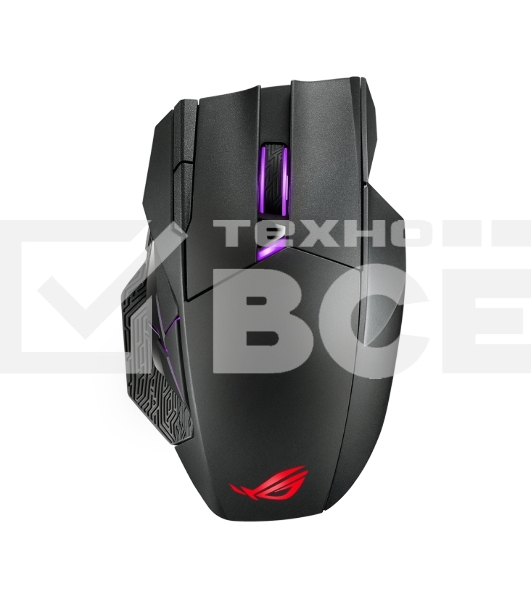 Мышь беспроводная/проводная ASUS ROG Spatha X черный, 19000 dpi, радиоканал, USB, кнопки - 12