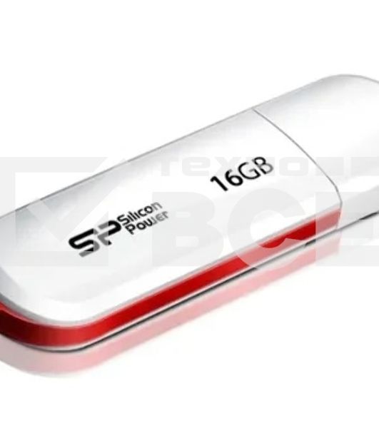 Флеш диск Silicon Power 16Gb LuxMini 320 SP016GBUF2320V1W USB2.0 белый