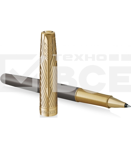 Ручка роллер Parker Sonnet Pioneers T542 (2201040) Arrow Grey GT F черн. черн. подар.кор.