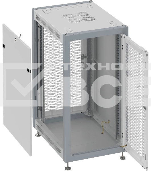 Шкаф коммутационный Sysmatrix (SL 6622.733) напольный 22U 600x600мм пер.дв.перфор. задн.дв.перфор. 800кг серый IP20