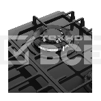 Варочная поверхность Kuppersberg FG 66 B газ, High-Tech, 59 см, автоматический электроподжиг, газ-контроль, форсунки под сжиженый газ, SABAF конфорки, чугунные решетки, цвет черный, цвет фурнитуры черный, фото 1