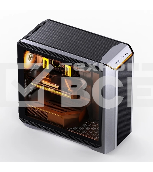 Корпус без блока питания Case JONSBO D500, Full-Tower, TG, 3x140mm ARGB, 2xUSB-A 3.2 + 1xUSB-C 3.2, E-ATX, ATX, mATX, mITX Silver