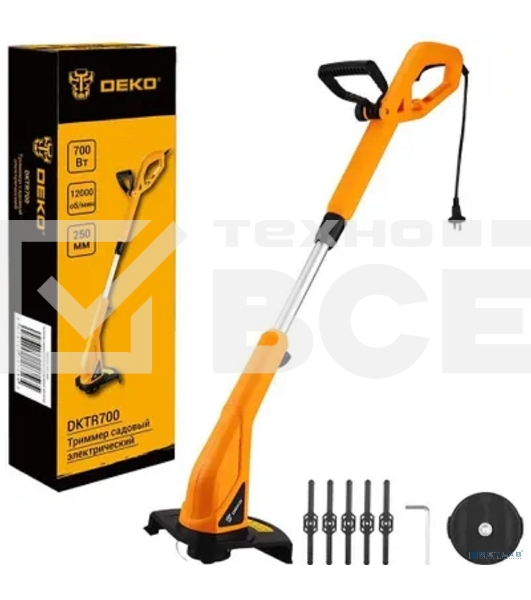 Триммер садовый электрический DEKO DKTR700