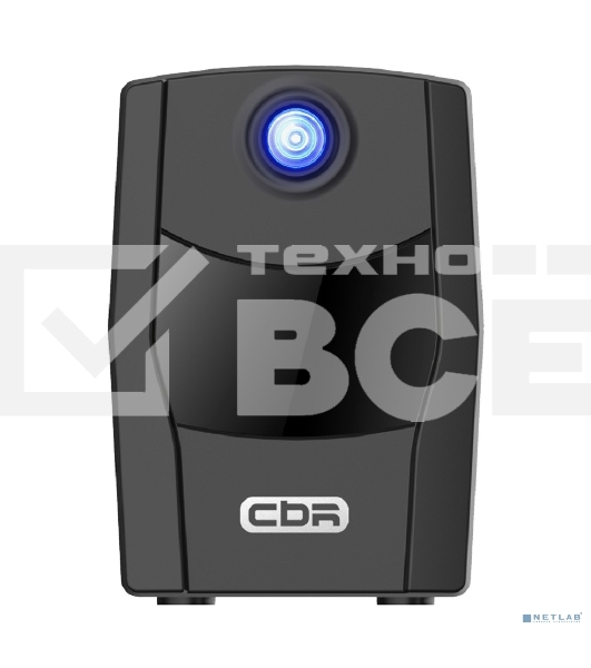 Источник бесперебойного питания CBR QTM-650T-2F-LCUC Line Interactive 650VA/360W 7Ah12V 2 x Shuko, HID-USB, RJ45/11