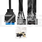 Компьютерный корпус Minitower ExeGate i3 SEA LE (mATX, без БП, 1хUSB+1хUSB 3.0, HD аудио, черный, передняя и боковая панели - закаленное стекло), фото22