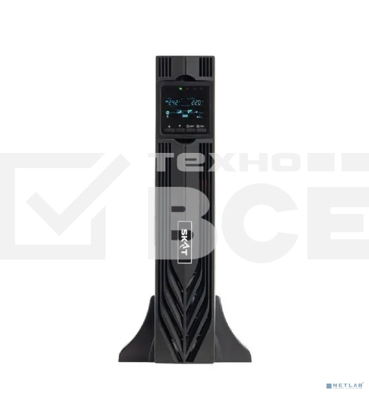 Источник бесперебойного питания Бастион SKAT-UPS 3000-RACK-ON-E P3 Online, синус, 3000ВА/3000 Вт, стойка/на пол, 8xC13 + 1xC19, встр. SNMP/USB/RS-232/EPO, БЕЗ АКБ (6 шт 40-200Ач) или SKAT ВС 72/9 RACK, МПТ (8775)