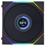 Вентилятор для корпуса Lian-Li Uni Fan TL Wireless LCD 120 LCD Reverse ARGB 120х124.5x28 черный 4-pin 31дБ (G99.12RTLLCD1W1B.R0) Ret, фото9