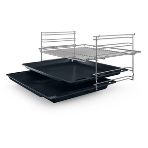 Духовой шкаф Bosch HBF512BS1T Serie 2, нержавеющая сталь, класс энергоэффективности А, 7 режимов, 3-х слойное остекление, LED-дисплей, утапливаемые переключатели, галогенное освещение, проволочные направляющие, сделано в Турции,, фото8