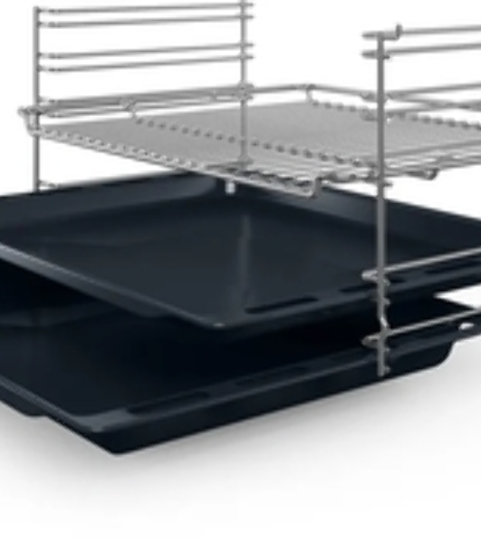 Духовой шкаф Bosch HBF512BS1T Serie 2, нержавеющая сталь, класс энергоэффективности А, 7 режимов, 3-х слойное остекление, LED-дисплей, утапливаемые переключатели, галогенное освещение, проволочные направляющие, сделано в Турции,