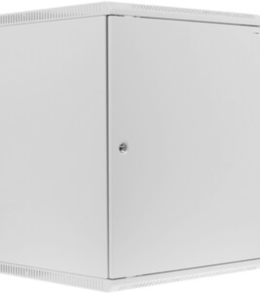 Шкаф коммутационный ЦМО (ШРН-15.500.1) настенный 15U 600x529 мм пер. дв. металл 200 кг серый 470 мм 180 град.