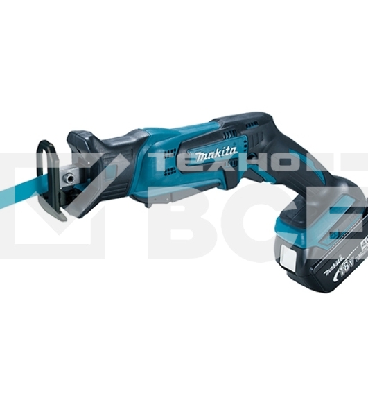 Пила саб аккумуляторная MAKITA DJR185RME18В 2х4АчLi-ion 0-3000ход\м ход-13мм рез-50мм 1.5кг