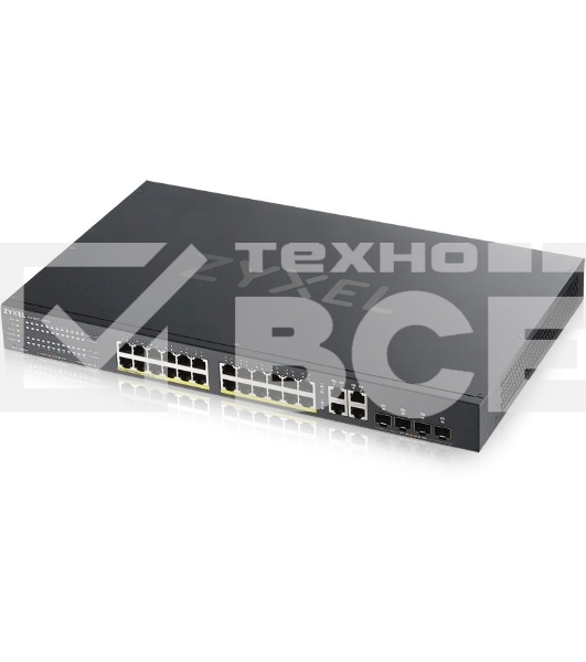 Коммутатор Zyxel NebulaFlex GS192024HPV2-EU0101F 24G 24PoE+ 375W управляемый