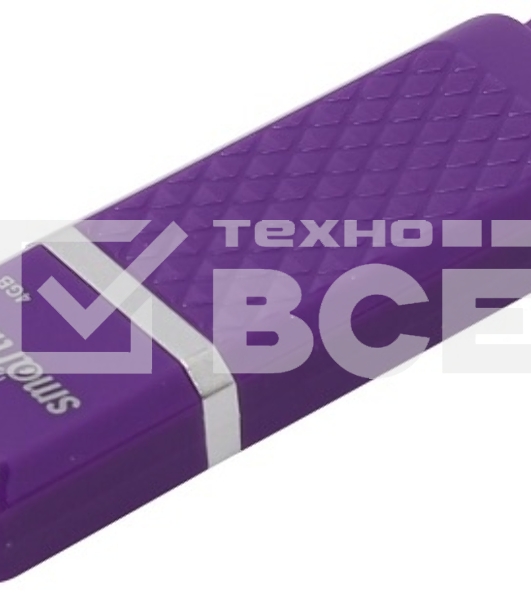Флеш диск 4Gb USB Drive <USB2.0> Smartbuy Quartz series Violet (SB4GBQZ-V)