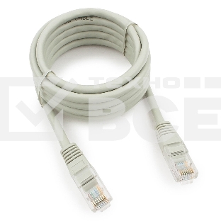 Патч-корд медный UTP Cablexpert  PP10-2M кат.5e, 2м, литой, многожильный (серый)