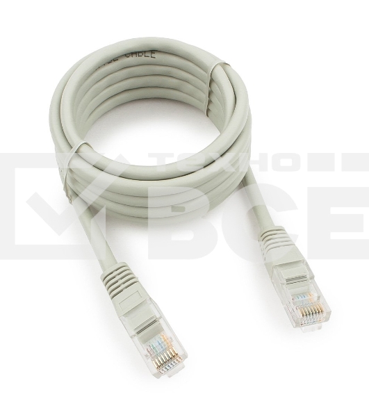 Патч-корд медный UTP Cablexpert  PP10-2M кат.5e, 2м, литой, многожильный (серый)