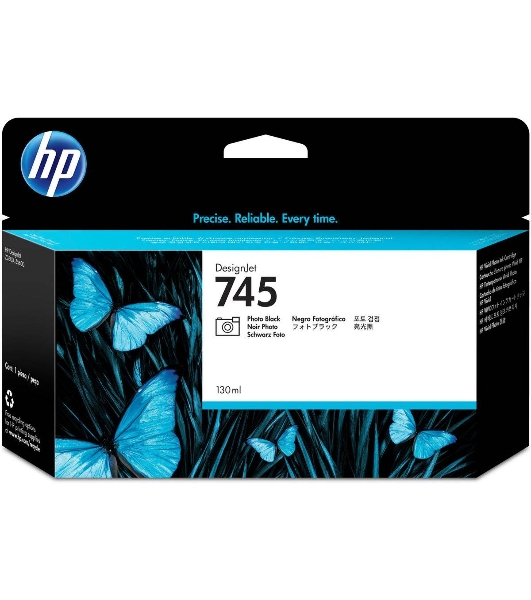 Картридж струйный HP 745 с чернилами фотографического черного цвета для принтеров Designjet, 130 мл