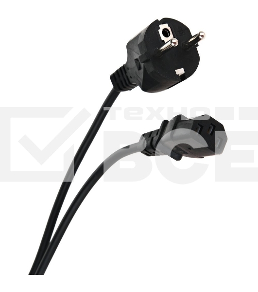 Кабель компьютер - розетка 3m 220V (Европейский стандарт) VCOM/TELECOM