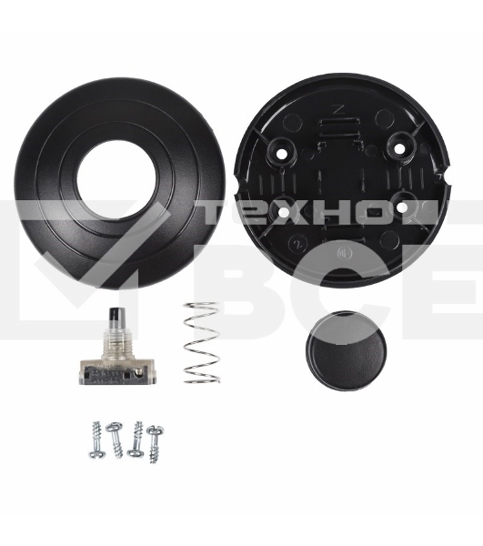 Выключатель-кнопка 250V 2А ON-OFF (напольная - для лампы)  Rexant