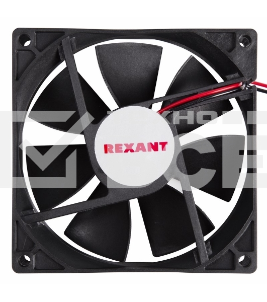 Вентилятор для корпуса Rexant RX 9225MS 24VDC черный, 92 мм, 2500 об/мин, 30 дБ, 2 pin
