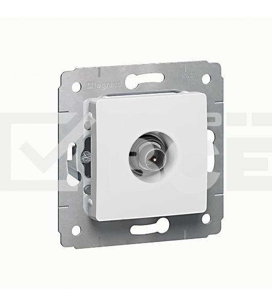 Розетка телевизионная СП Cariva оконечная 10дБ 2150/2400МГц бел. Legrand 773679