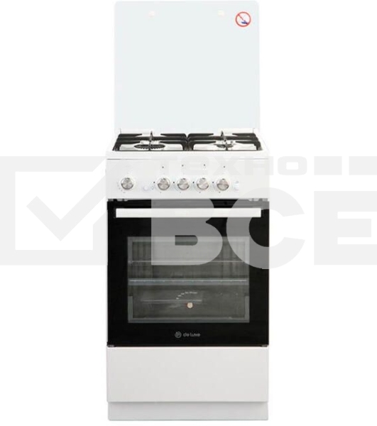 Газовая плита De Luxe 5040.42г(кр)чр белый