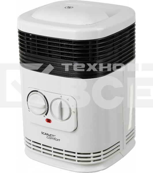 Тепловентилятор Scarlett SC-FH1.513MC, белый, 1500 Вт, 20 м2, термостат