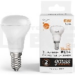 Лампа светодиодная Gauss Elementary 63116 6Вт цок.:E14 рефлек. 220B 3000K св.свеч.бел.теп. (упак.:10шт), фото3