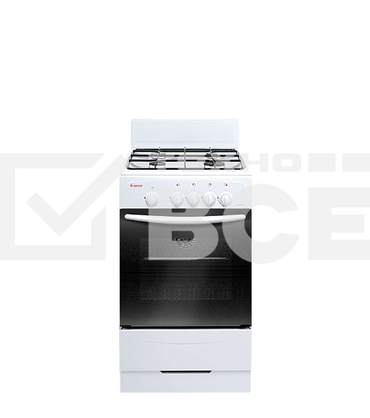 Плита газовая Gefest ПГ 3200-08 К33 белый, конфорок 4 шт, духовка 42 л, 50 см x 85 см x 53 см