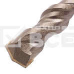 Бур по бетону, двойная спираль, Cobalt W-tip, 20x310 мм, SDS PLUS Denzel, фото2