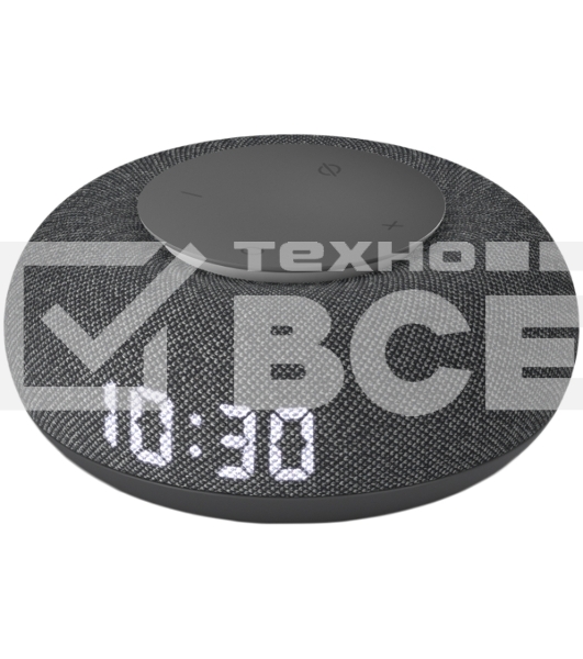 Умная колонка VK Капсула Мини 5Вт, с голосовым ассистентом Маруся, с LED-часами, темно-серый