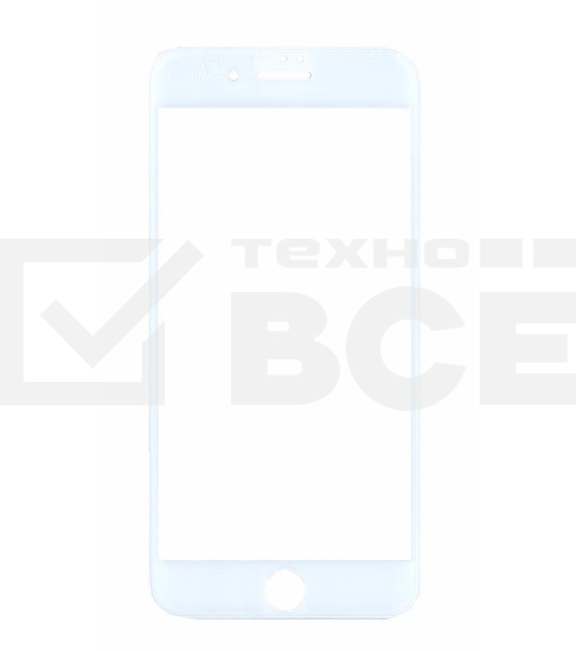 Защитное стекло 4D для Apple iPhone 7/8 Plus белый