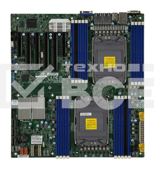Серверная материнская плата Supermicro X12DPI-N6-B, сокет LGA4189, Intel C621A, DDR4 ECC, 18xDDR4, 4xPCIe 4.0 x16, 2xPCIe x8, M.2, SATA-III, 2xGigabit Ethernet, 4xUSB 3.2, VGA, COM, E-ATX