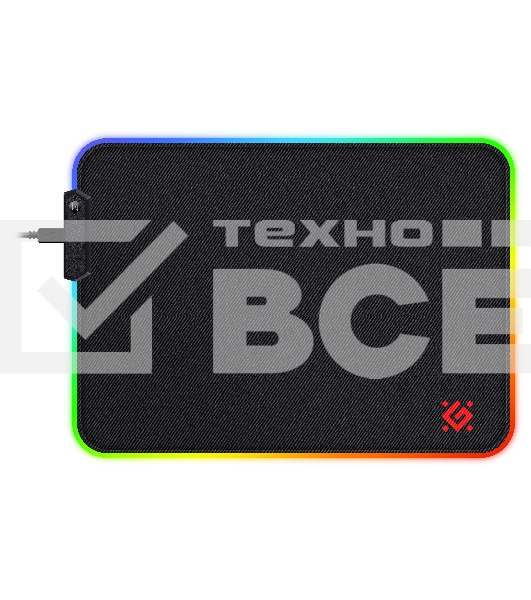 Коврик для мышки Defender BLACK L LIGHT
