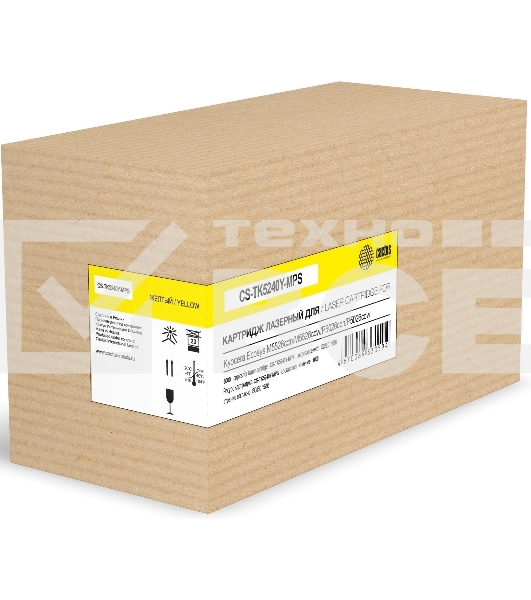 Картридж лазерный Cactus CS-TK5240Y-MPS желтый (6000 стр.) для Kyocera Ecosys M5526cdn/M5526cdw/P5026cdn/P5026cdw