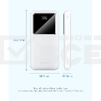 Внешний аккумулятор Vention 10000mAh(M/C-A/A)22.5W Белый с LED Дисплеем, фото6
