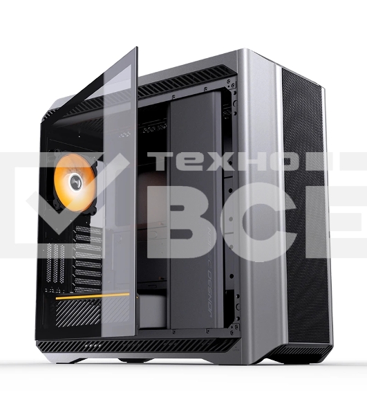 Корпус без блока питания Case JONSBO D500, Full-Tower, TG, 3x140mm ARGB, 2xUSB-A 3.2 + 1xUSB-C 3.2, E-ATX, ATX, mATX, mITX Silver